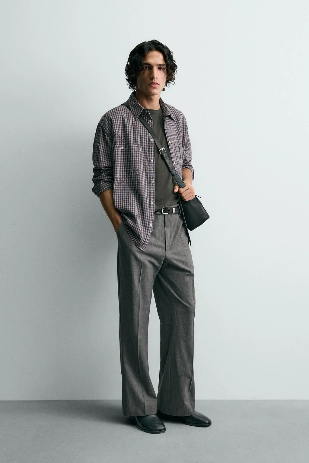 Рубашка в западный клетку — Деним