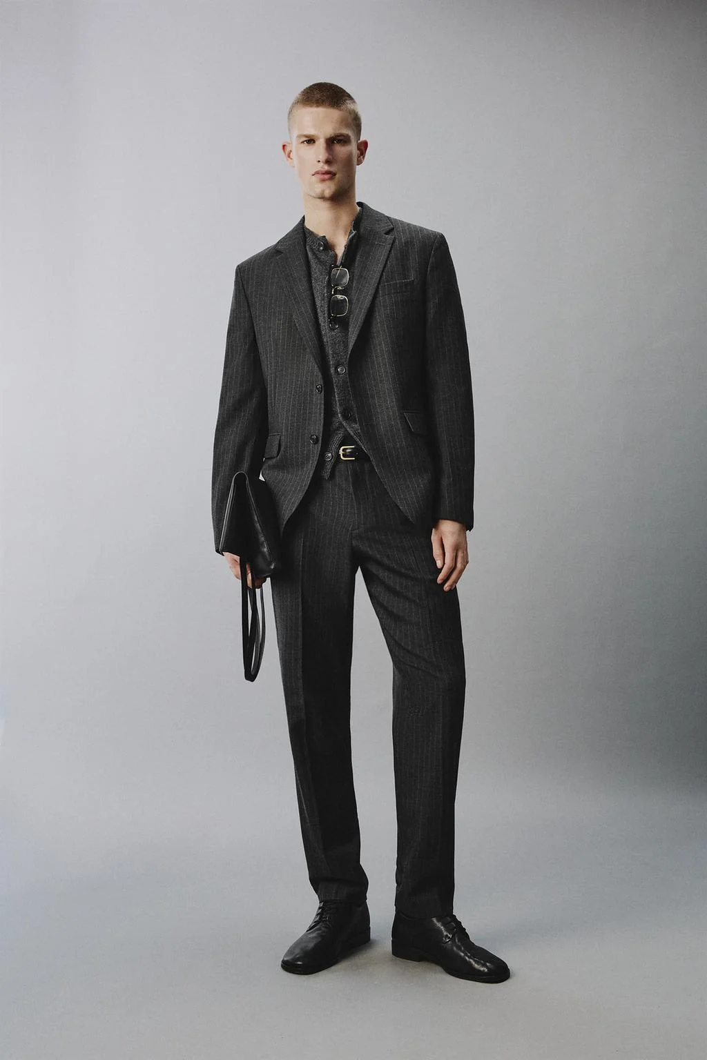 Брюки для костюма в тонкую полоску