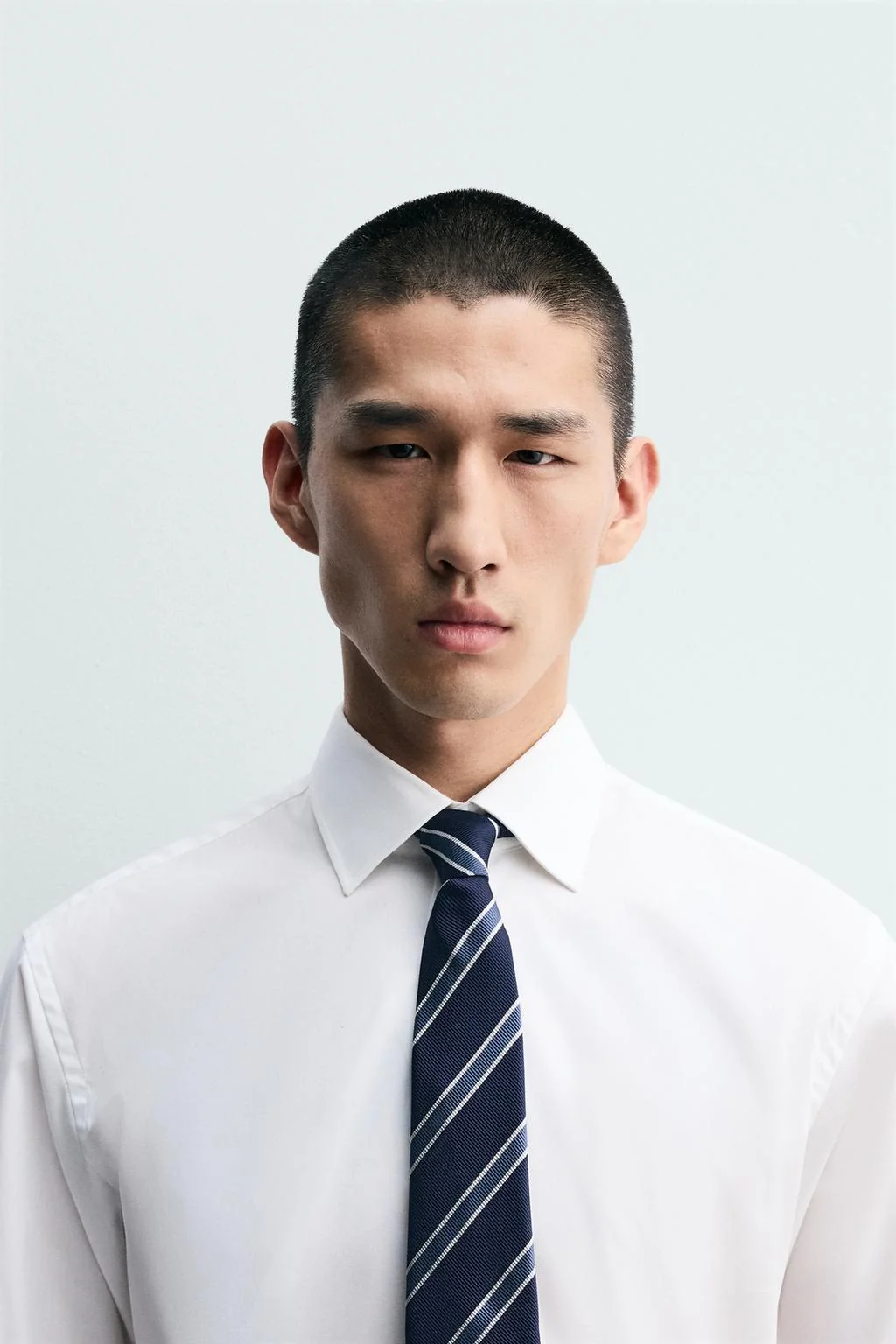 Полосатый галстук 100% шёлк — Красные галстуки