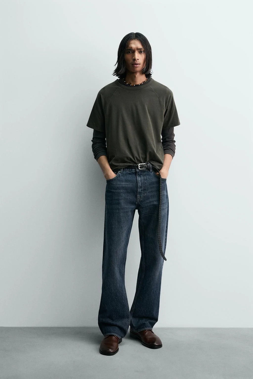 Футболка с рукавом реглан из лёгкой ткани