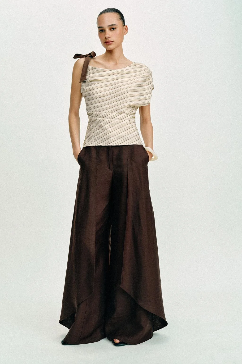 Топ с бантом в полоску — ТРЕНДЫ