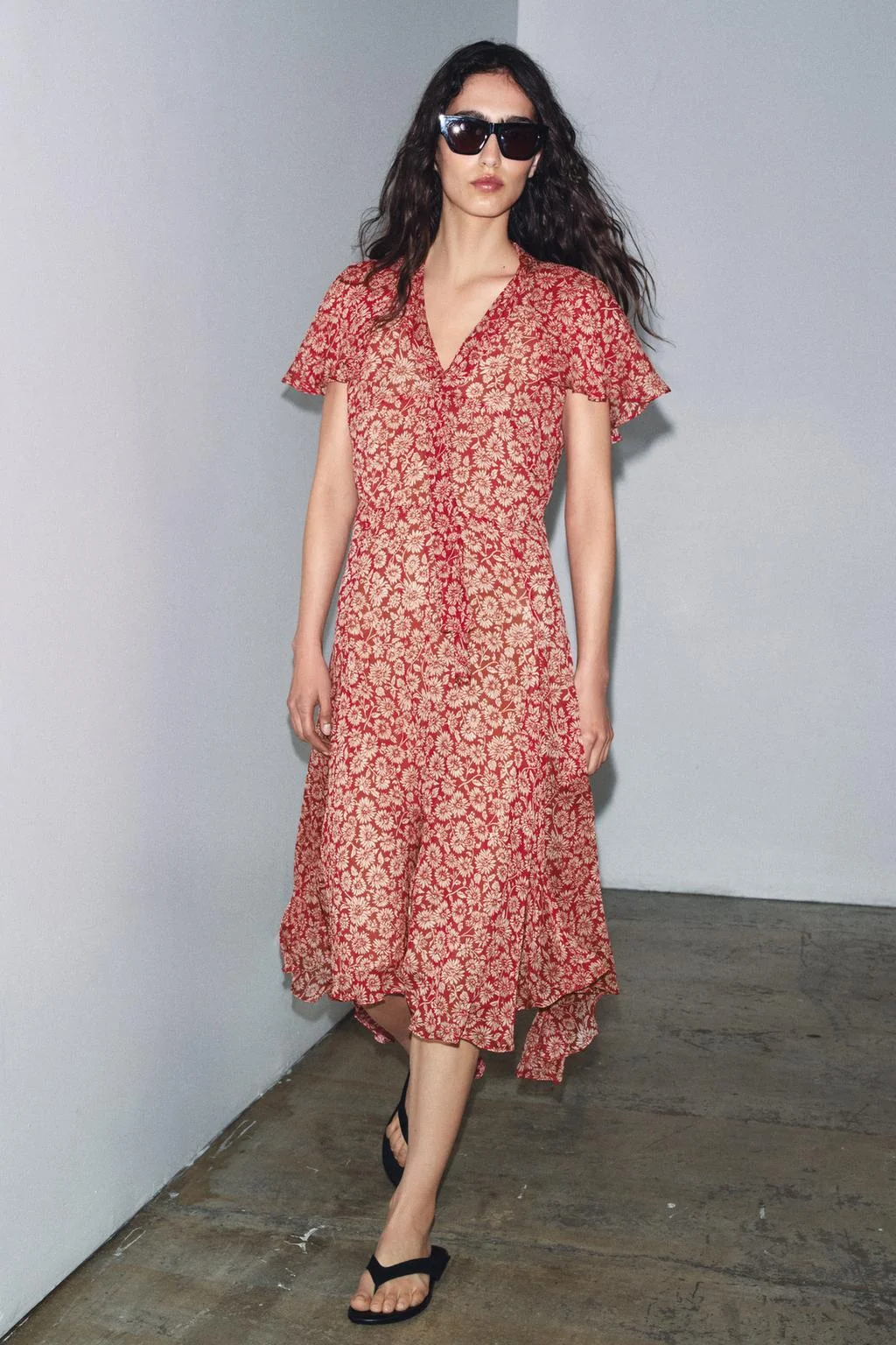 Платье с цветочным принтом ZW Collection — Платья