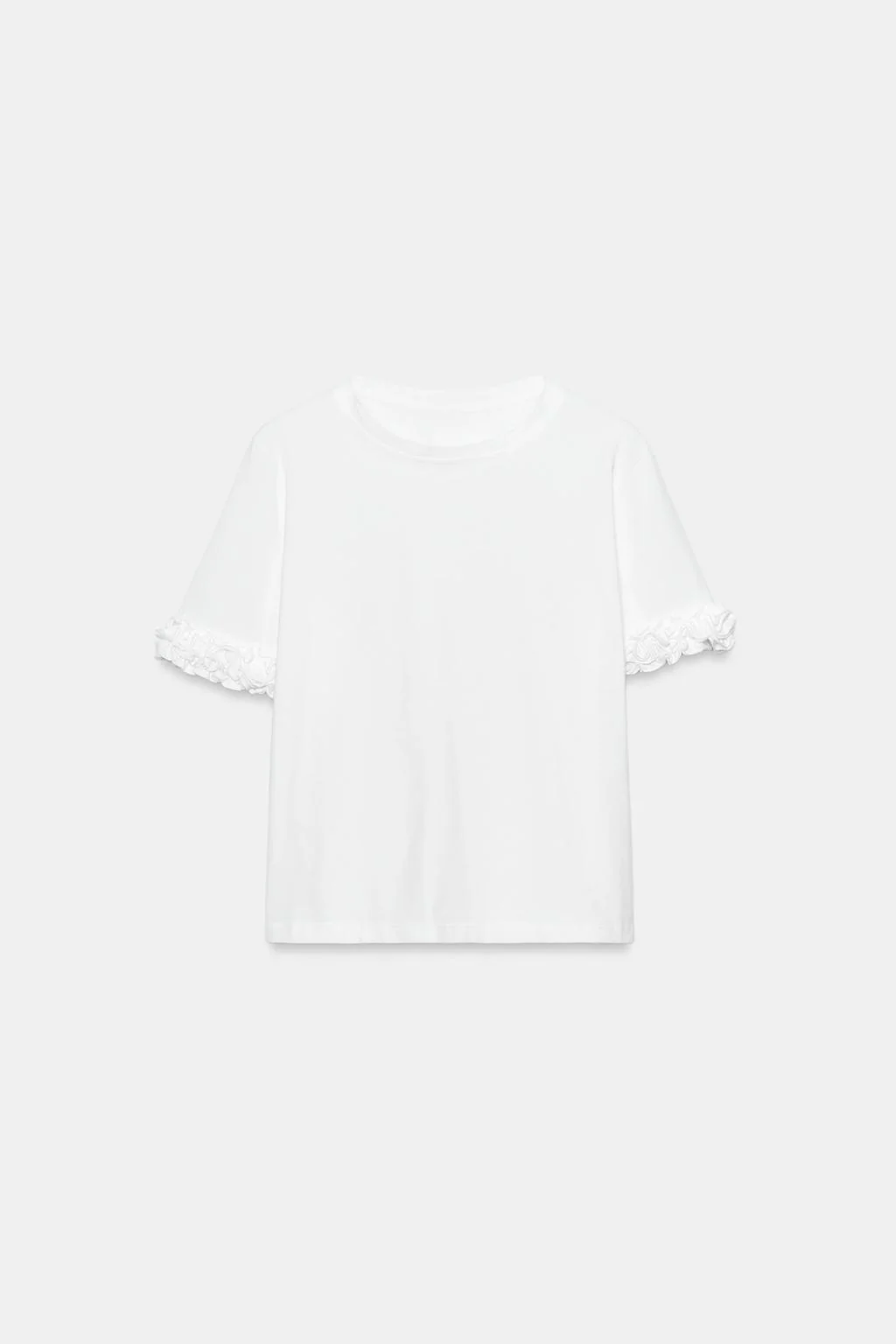 Футболка с коротким рукавом и рюшами — Футболки