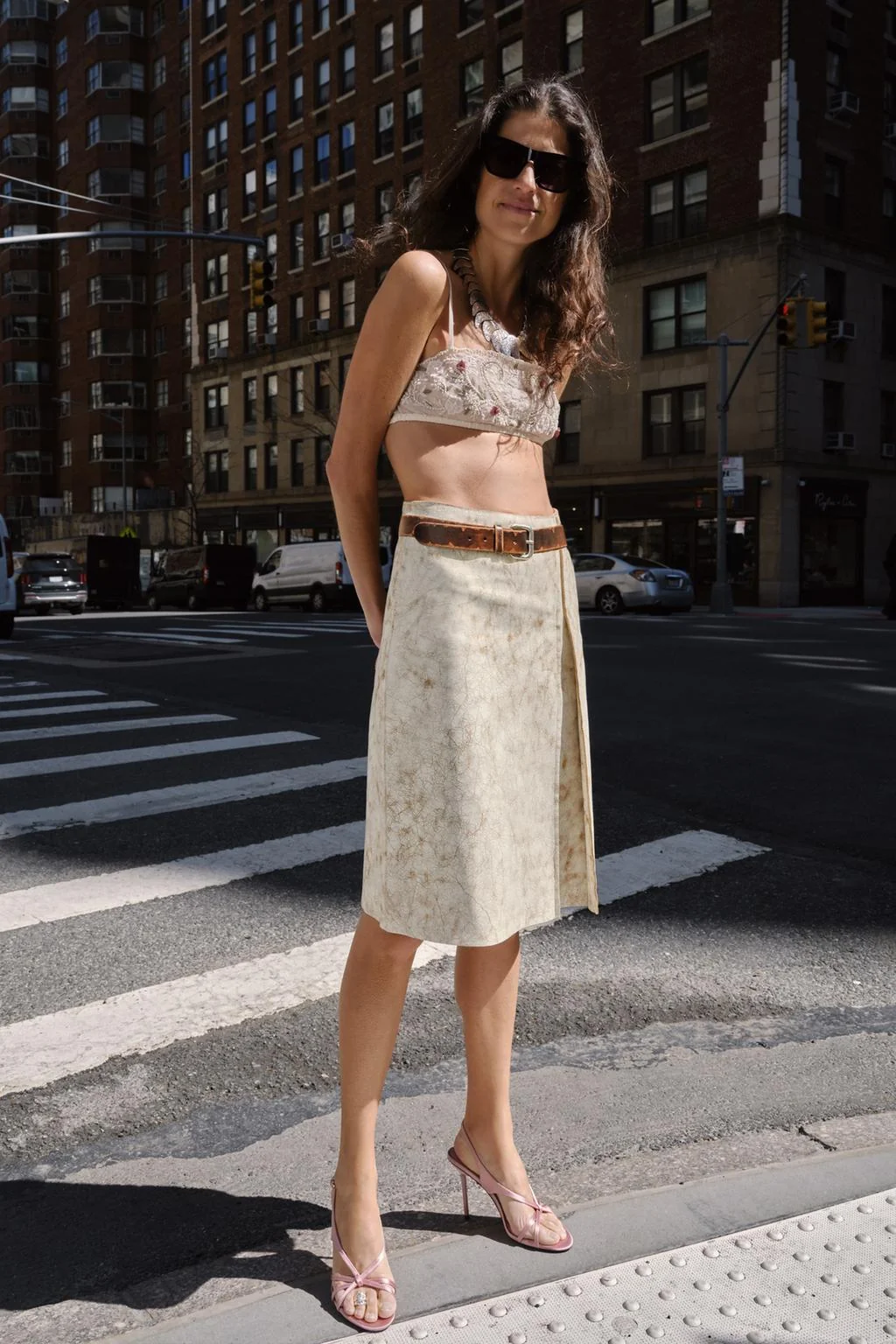 Ограниченная серия кожаной юбки ZW COLLECTION