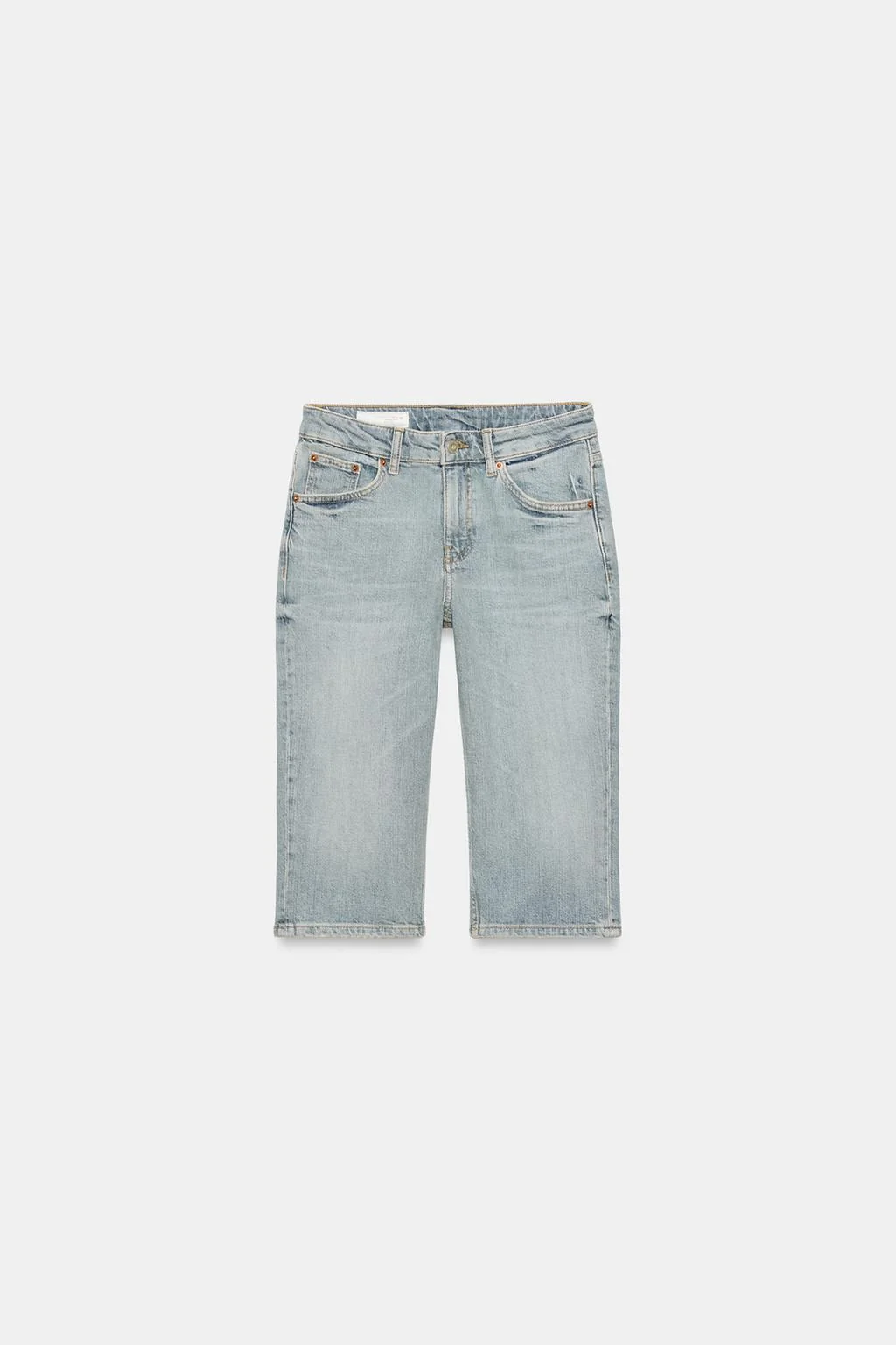 Джинсы капри TRF средней посадки — Шорты | Бермуды