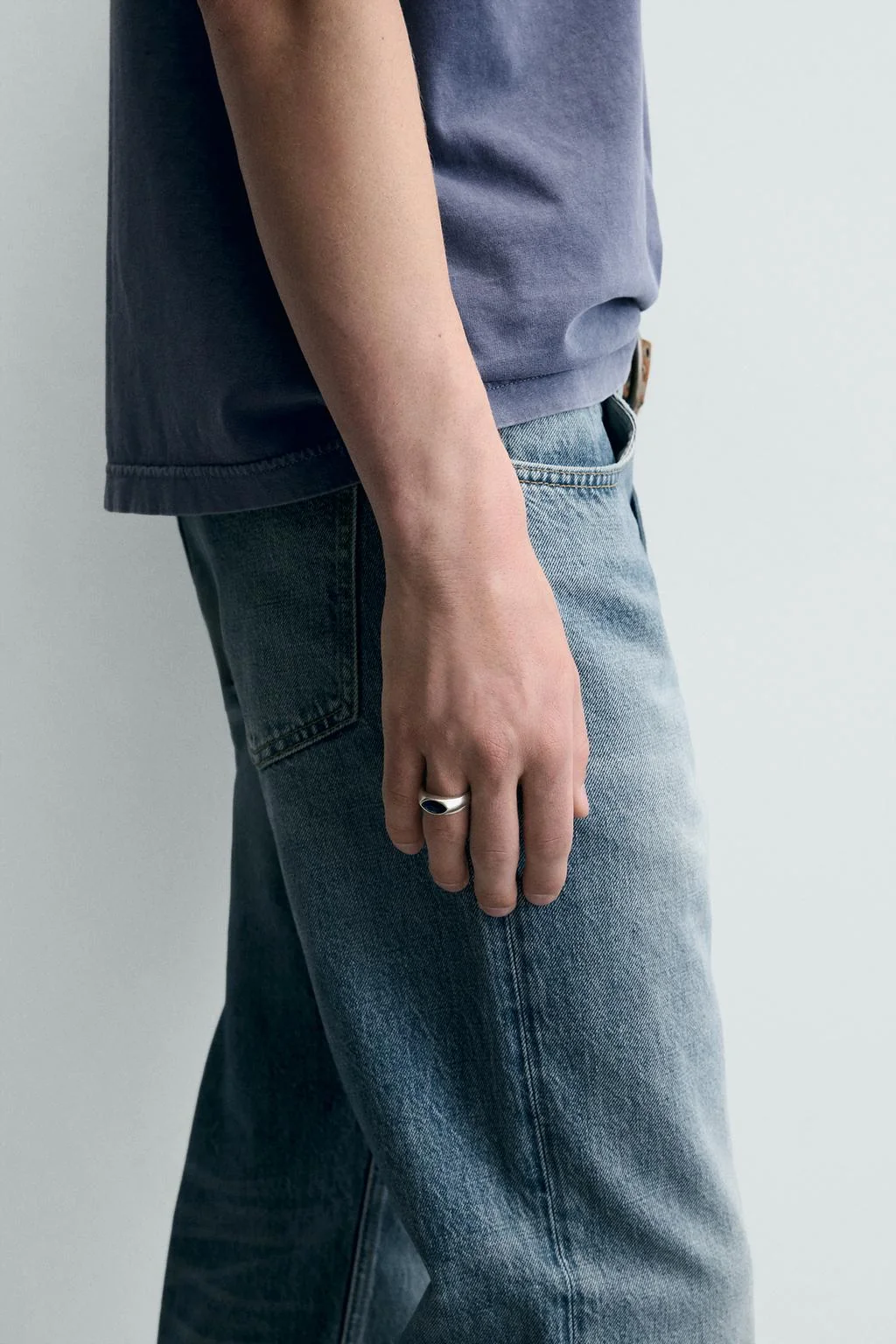 Набор из 2 комбинированных металлических колец — Бижутерия