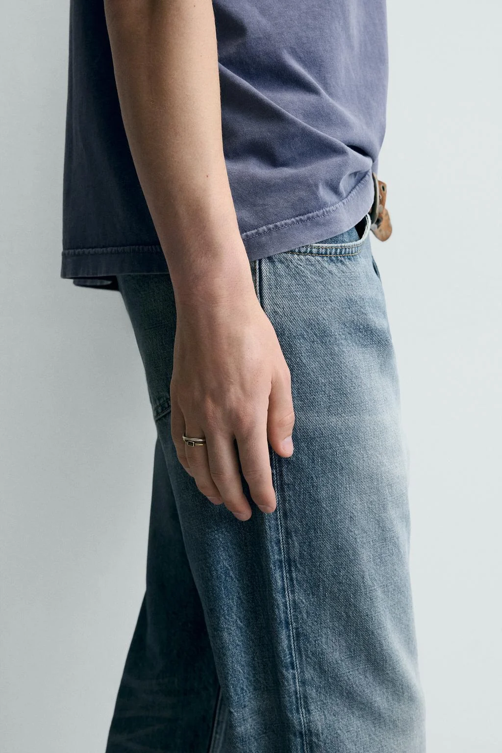 Набор из двух комбинированных металлических колец — Бижутерия