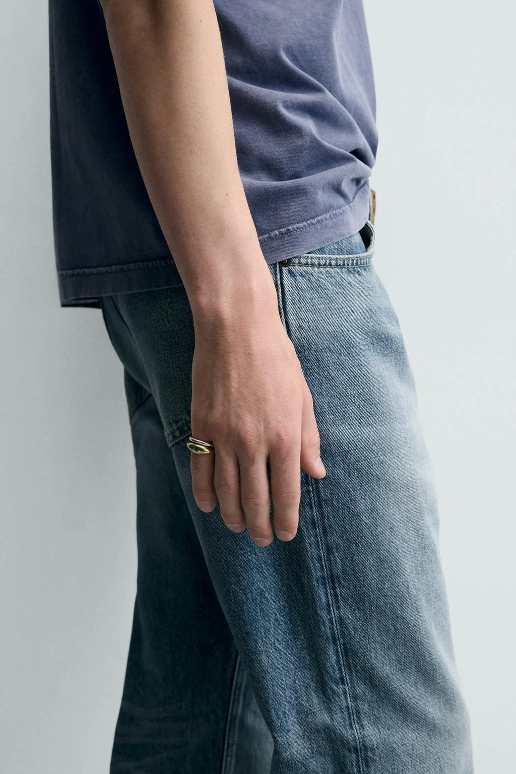 Набор из двух комбинированных металлических колец — Аксессуары