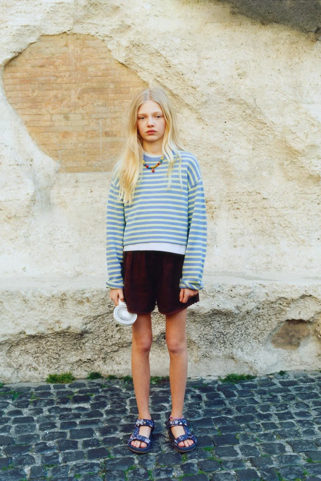 Бермуды из 100% льна на резинке — Предназначено для младших возрастов