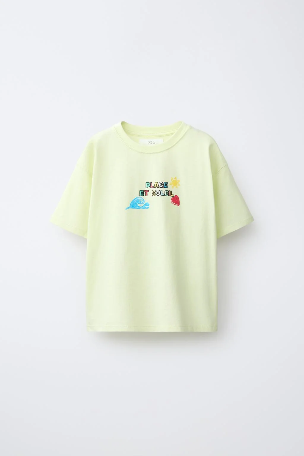Футболка с пляжным принтом — С коротким рукавом