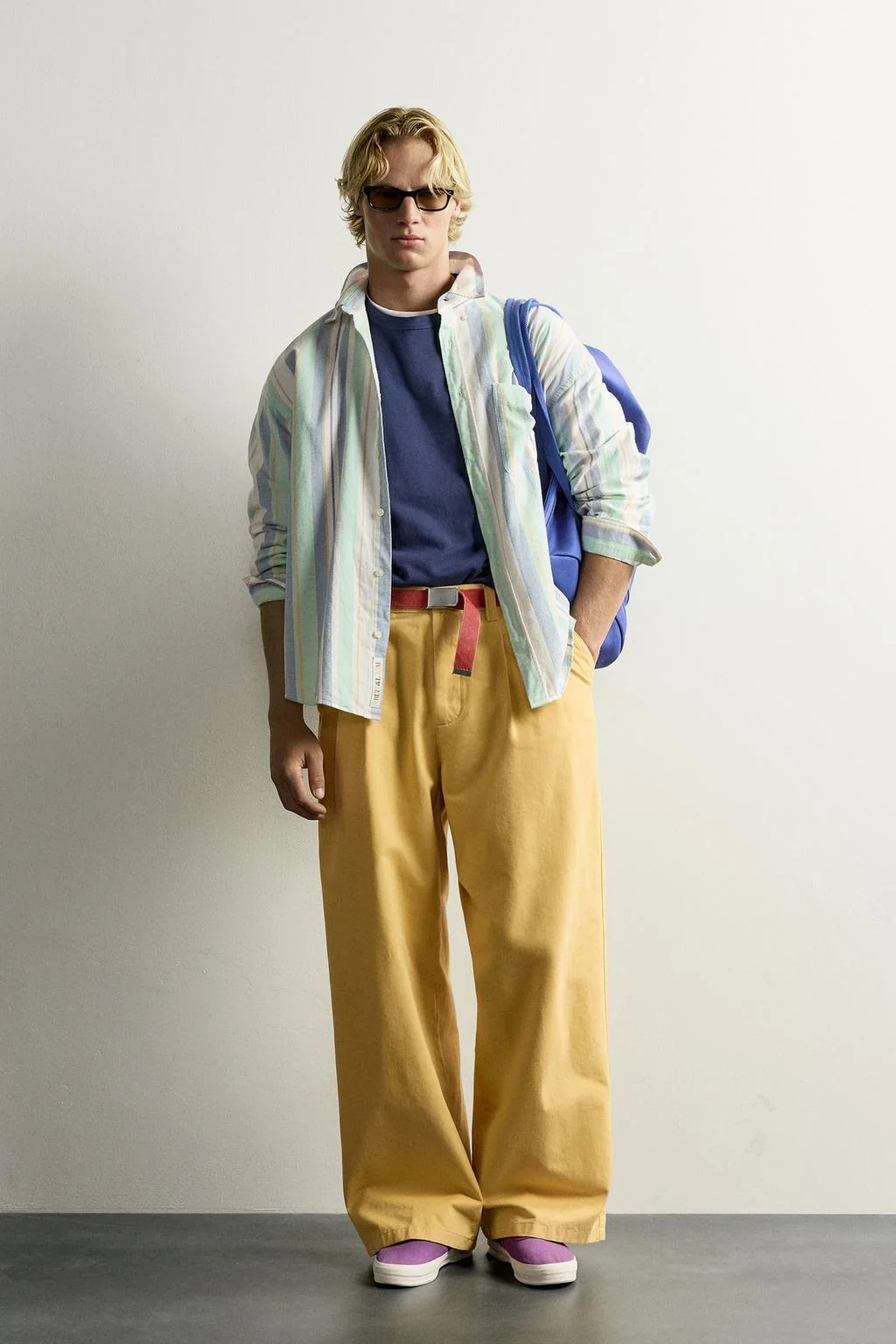 Рубашка оксфорд в полоску Fruit of the Loom™