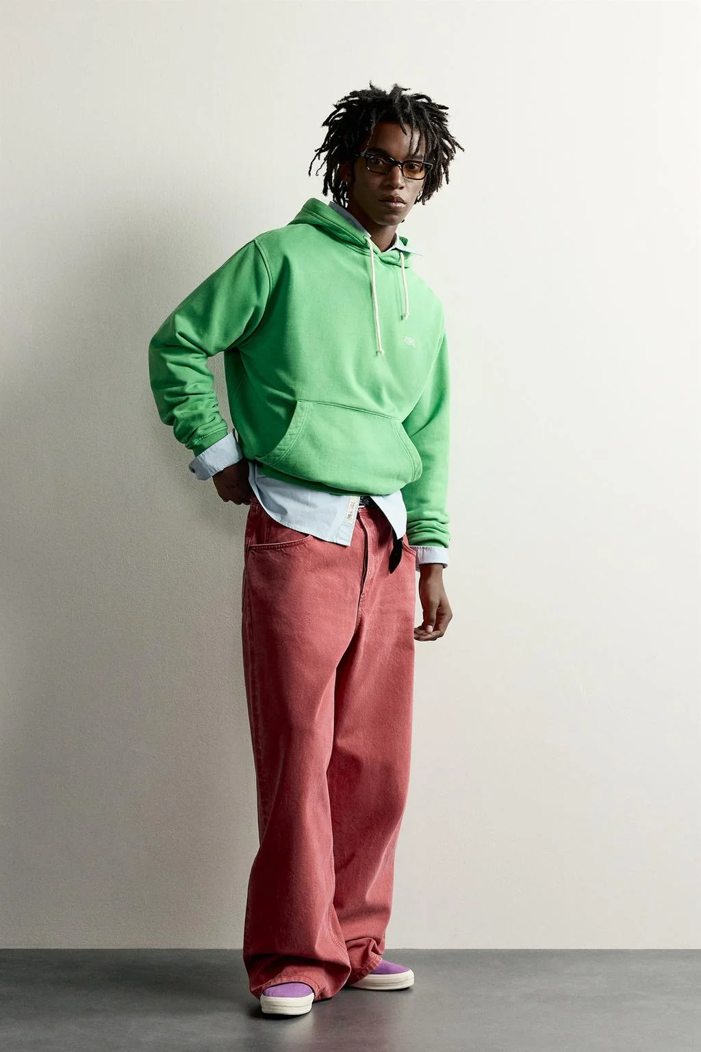 Худи с эффектом потертости Fruit of the Loom™