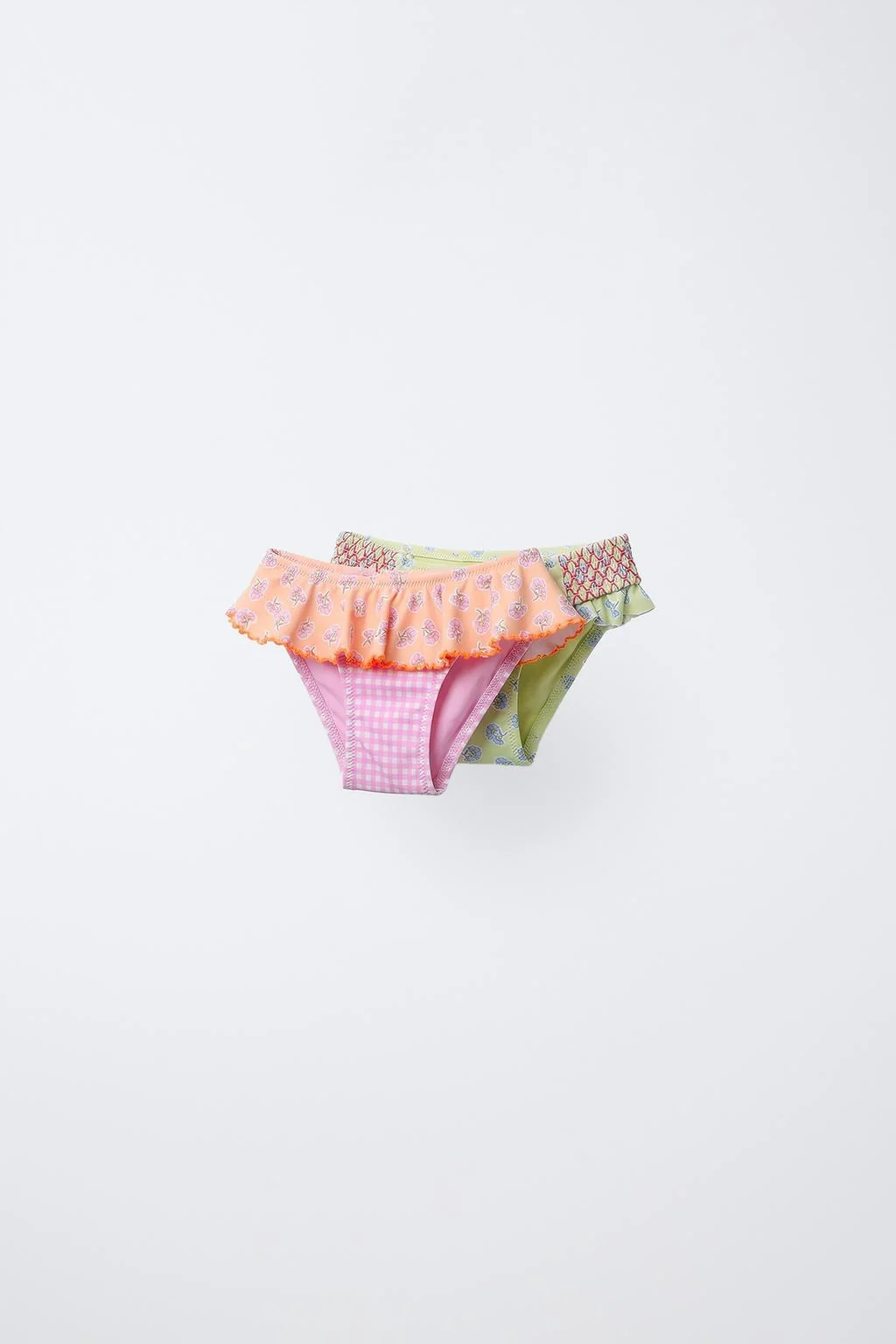 2-6 ЛЕТ / 2-ПАКЕТ ПЛАВОК В КЛЕТКУ И С ЦВЕТОЧНЫМ ПРИНТОМ — Новинки