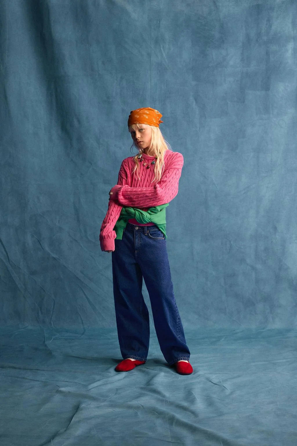 Джемпер fruit of the loom™ с узором «коса»