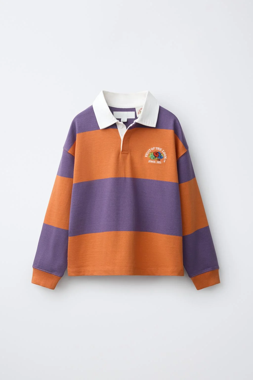 Fruit of the loom™ поло с вышивкой в полоску