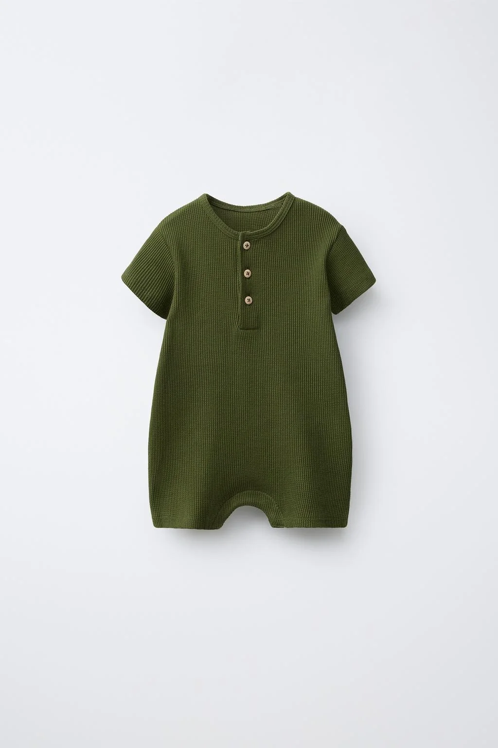 РОМПЕР С ВОРОТНИКОМ ХЕНЛИ И ВАФЕЛЬНОЙ ВЯЗКОЙ