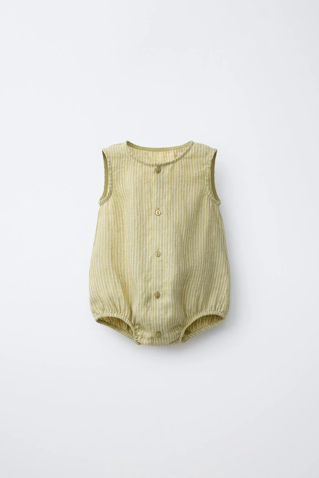 100% ЛЬНЯНОЙ РОМПЕР В ПОЛОСКУ