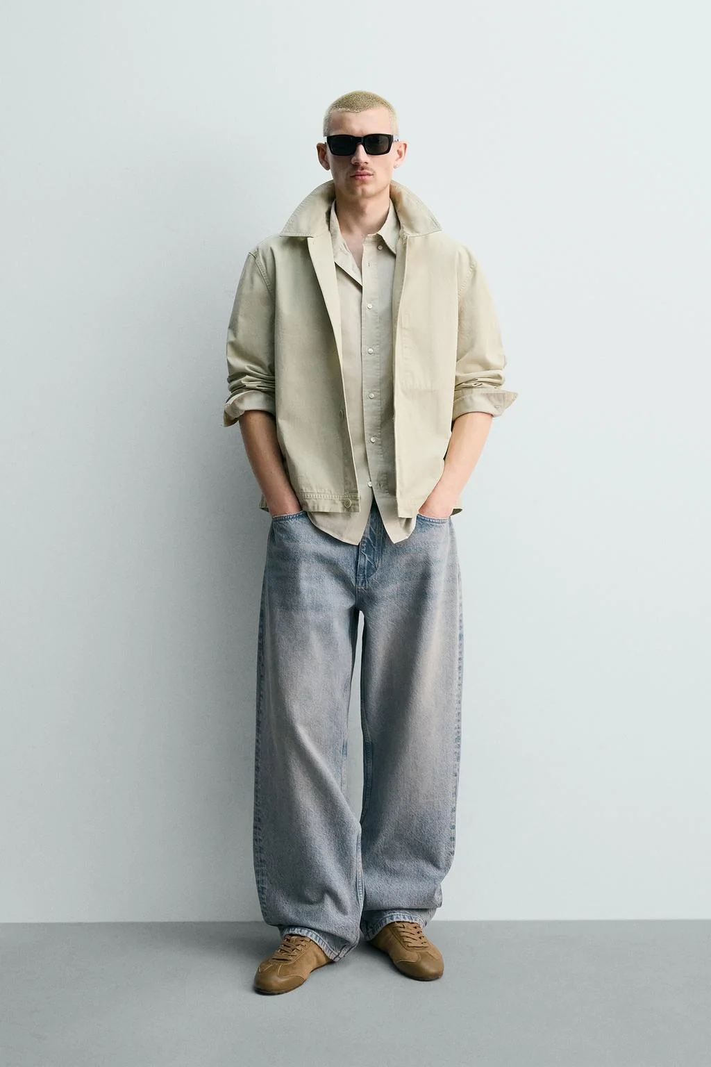 Верхняя рубашка из поплина обычного кроя