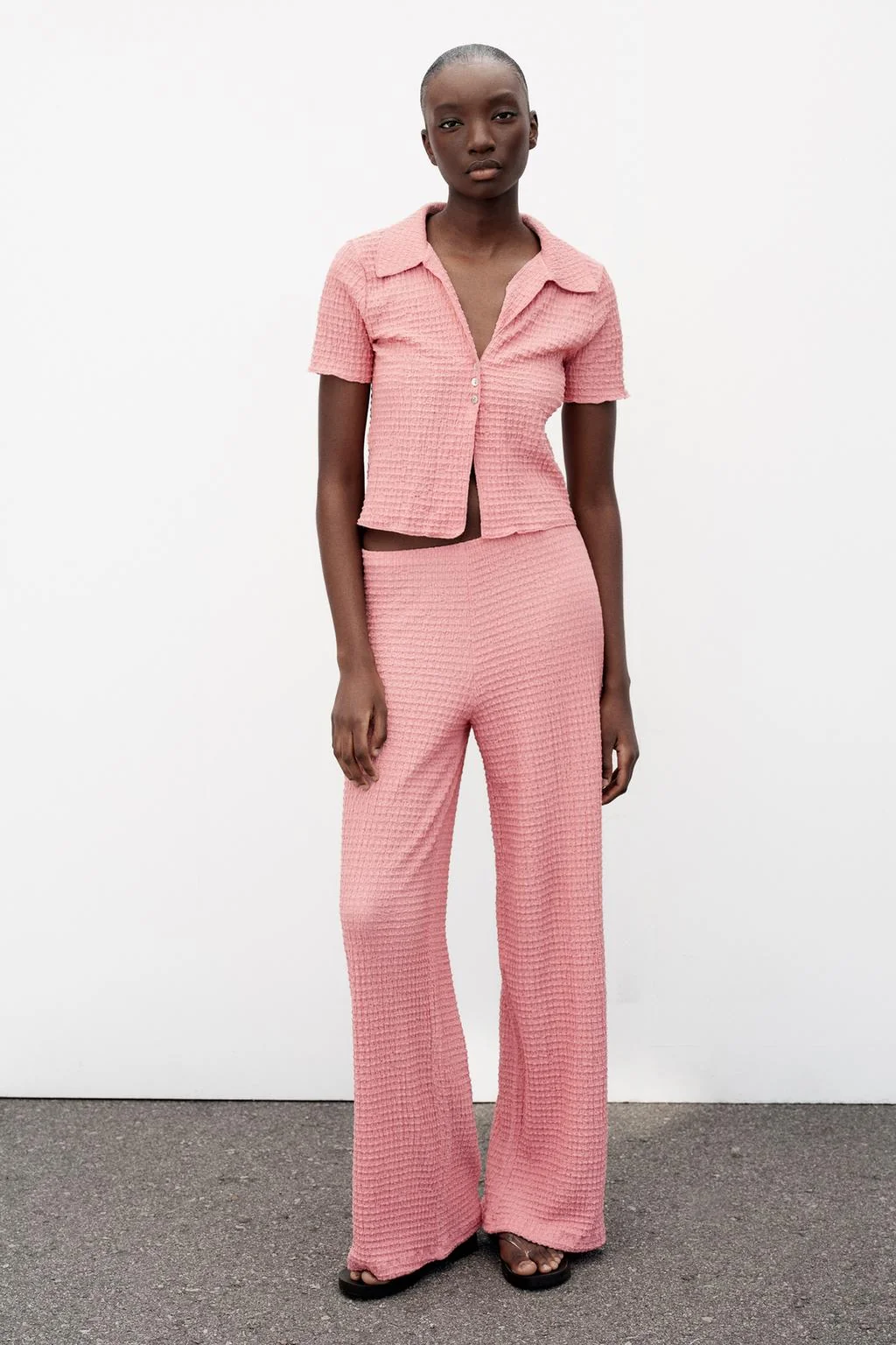 Текстурированная укороченная куртка