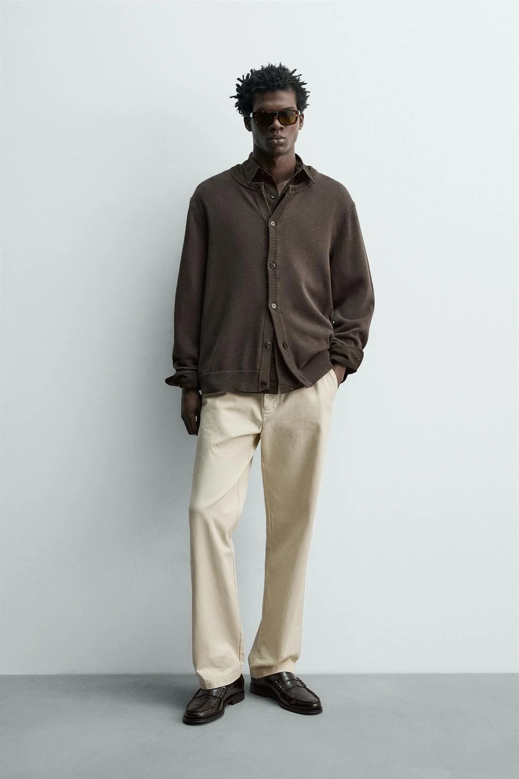 Хлопковый кардиган обычного кроя — Свитеры | Кардиганы