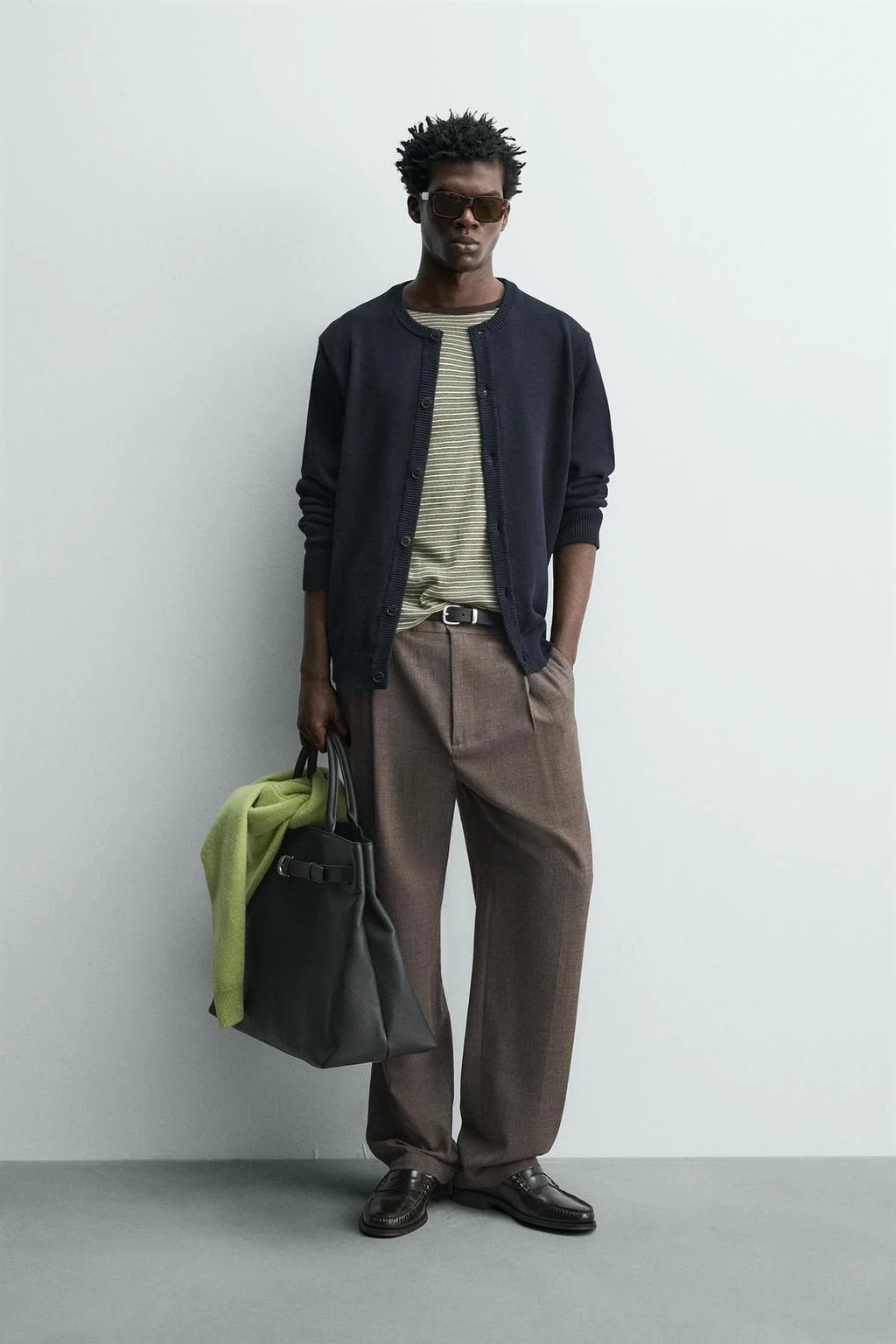 Хлопковый кардиган обычного кроя