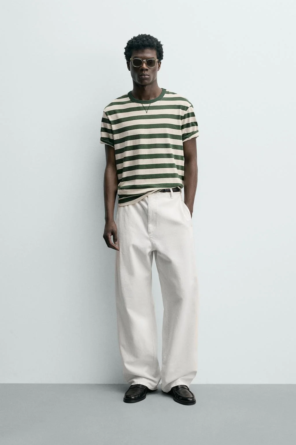 Футболка с коротким рукавом в полоску