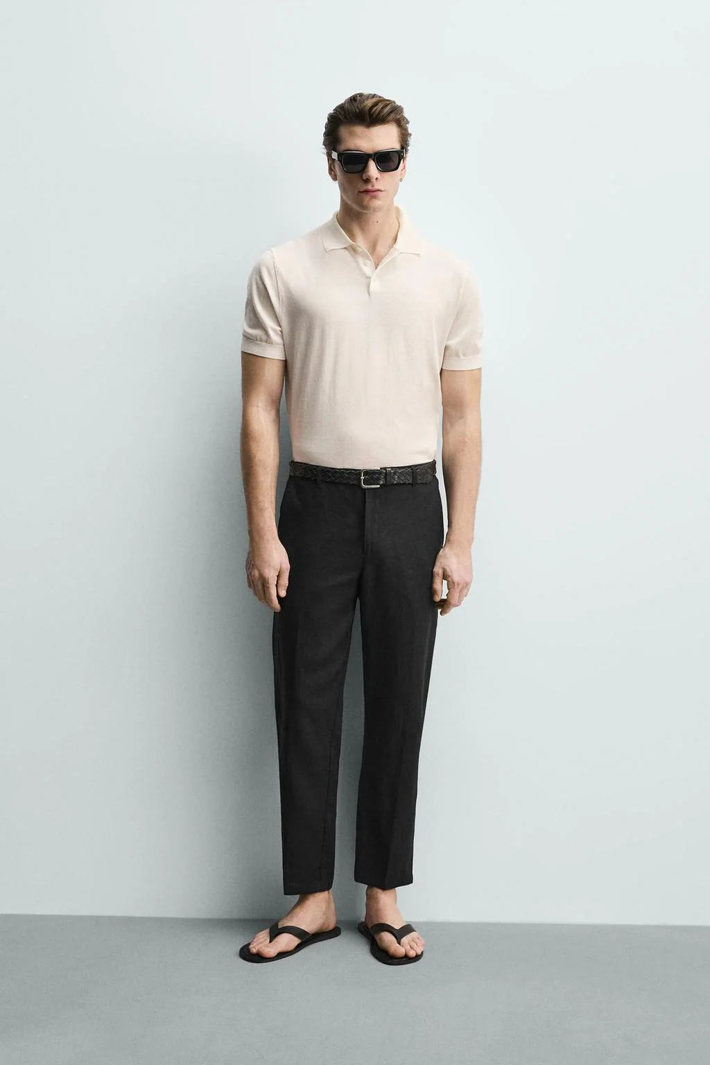 Классического кроя поло из трикотажа