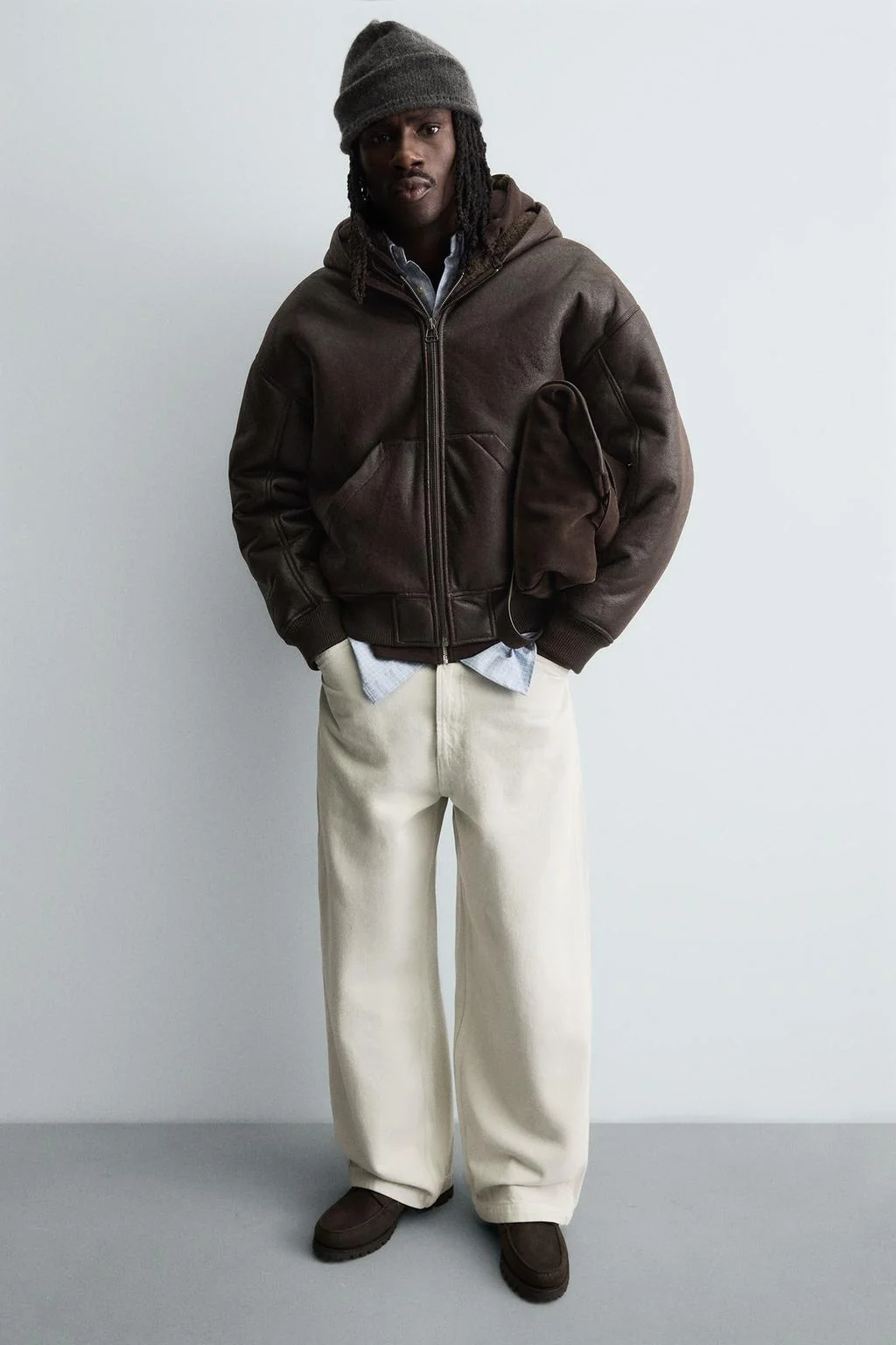 Кожаные палубные туфли