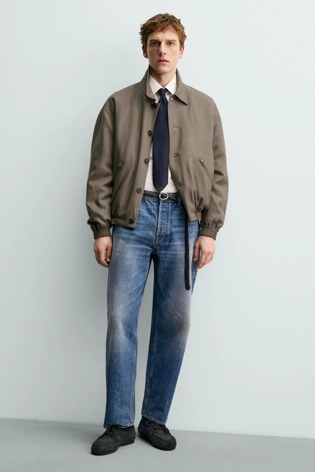 Кожаные палубные туфли с подошвой VIBRAM® AARON LEVINE X ZARA — Аарон Левин × Зара