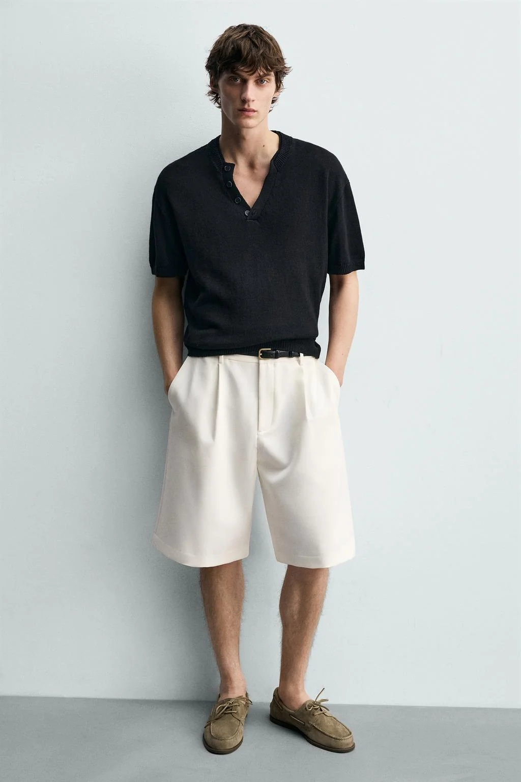 Кожаные кеды для палубы