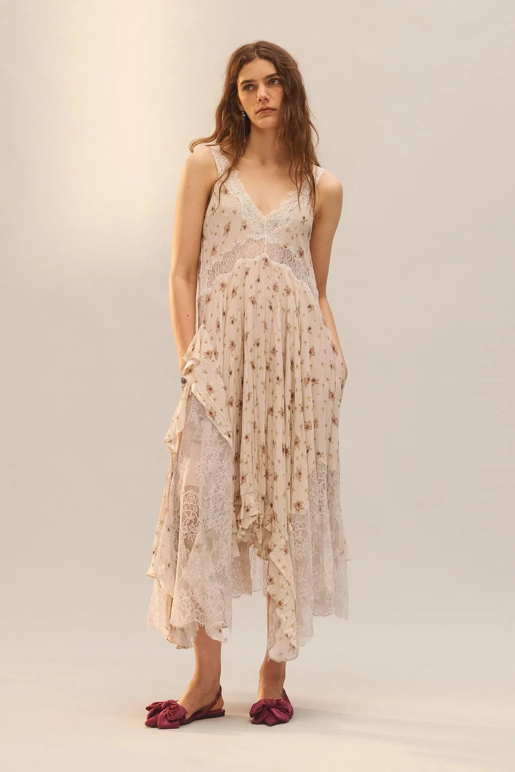 Лимитированная серия печатное кружевное платье — КОЛЛЕКЦИЯ ZARA STUDIO