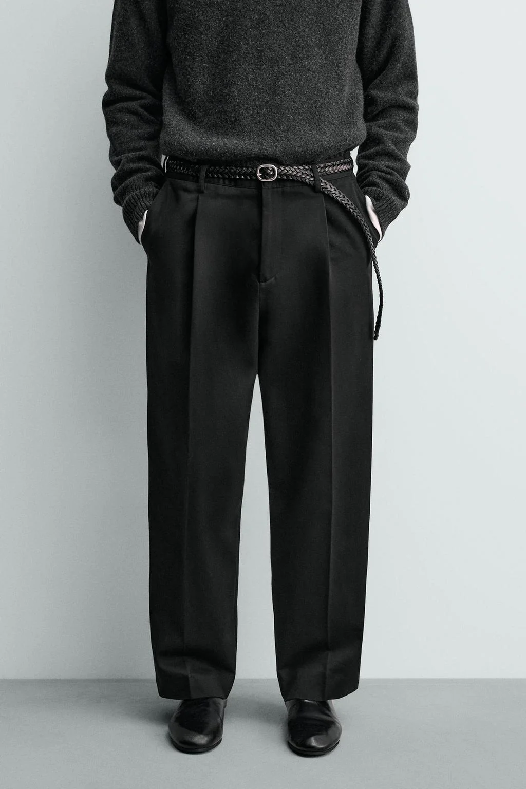 Брюки свободного кроя со складками Aaron Levine X Zara