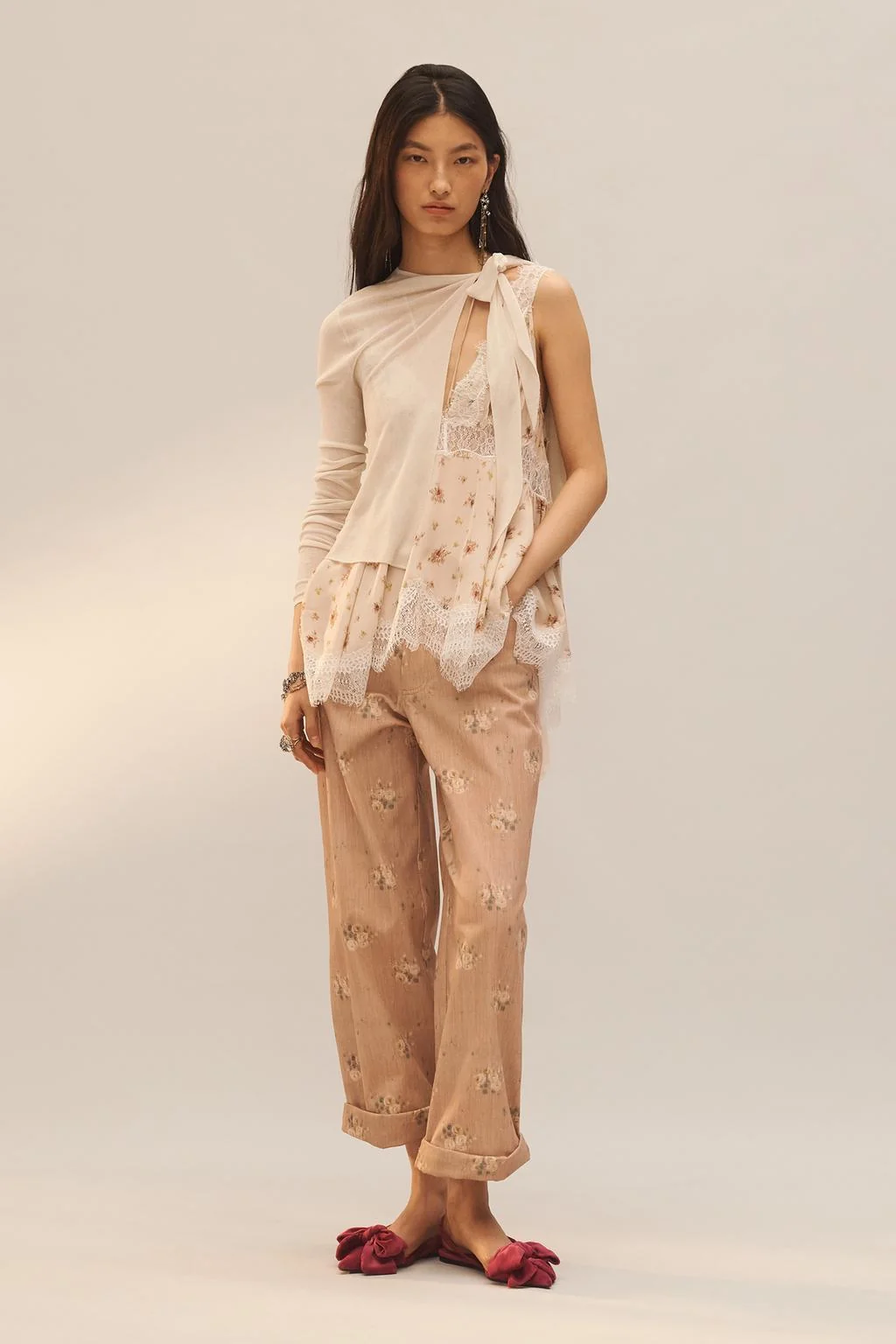 Лимитированная серия цветочные брюки