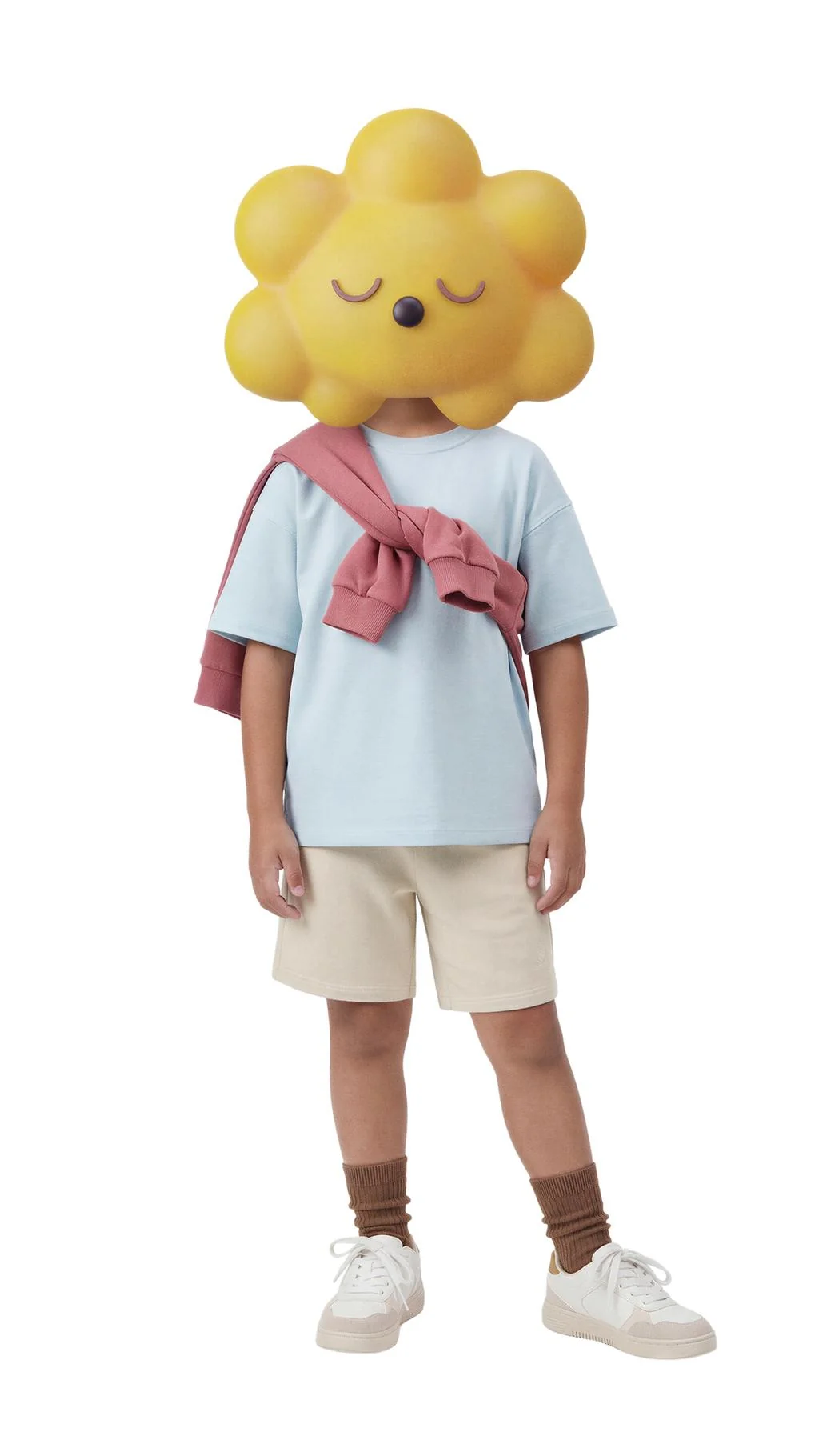 Плюшовые бермуды с вышивкой и эффектом garment-dye