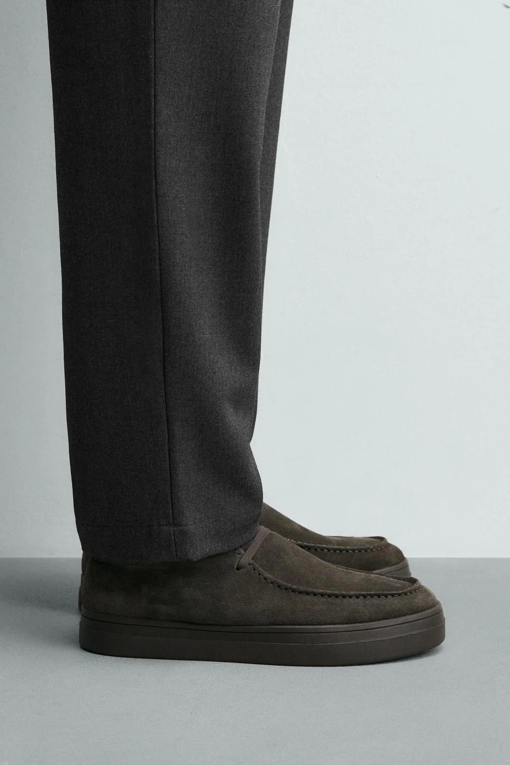 Кожаные мокасины