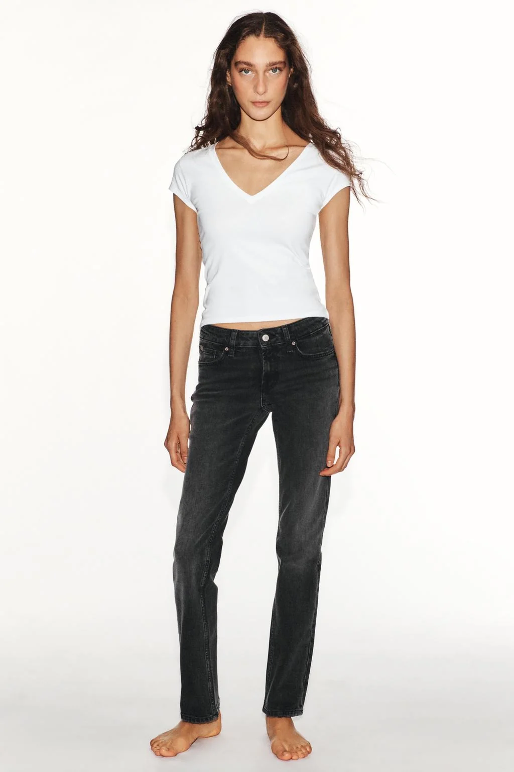 Джинсы TRF Slim Fit с заниженной талией
