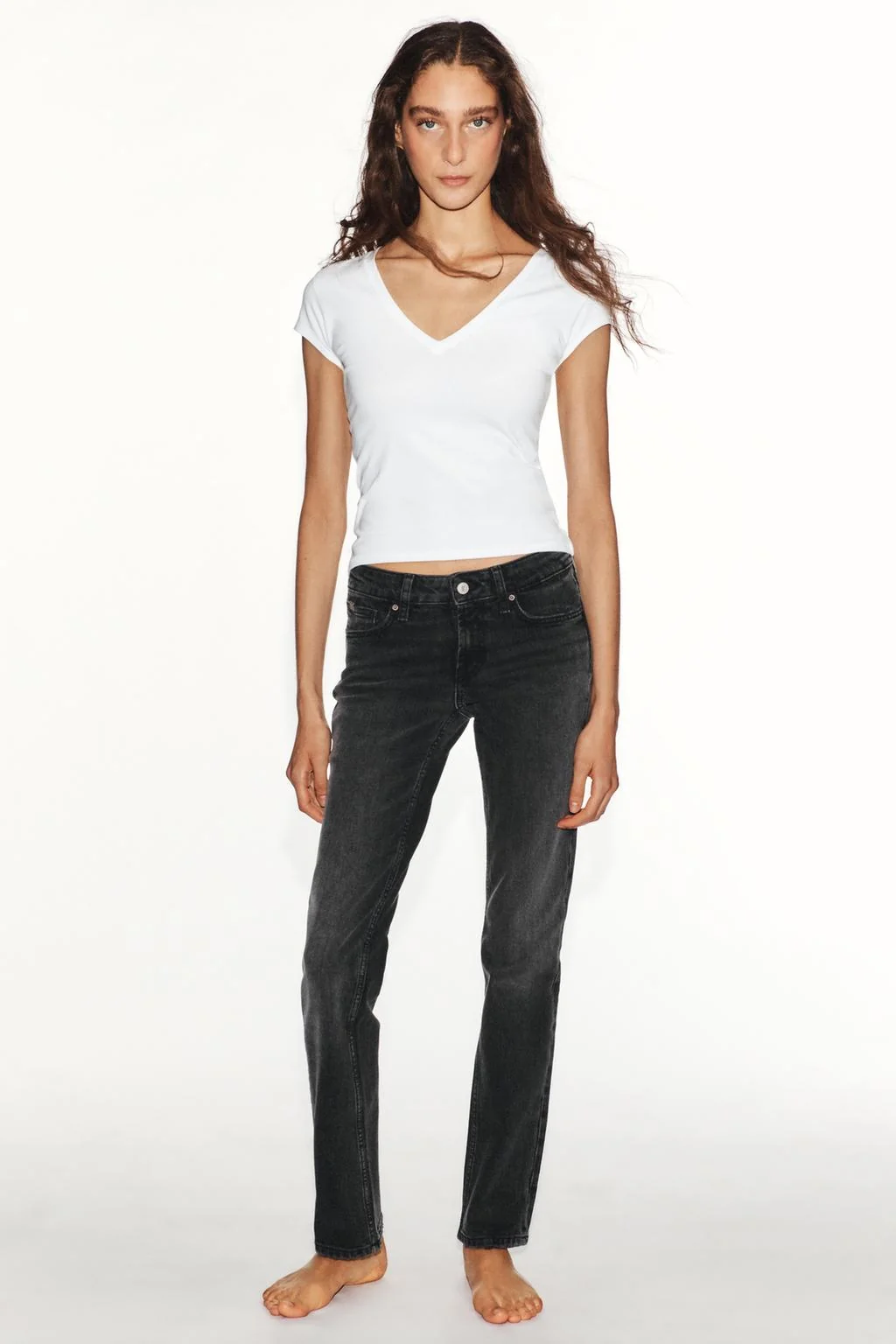 Джинсы TRF Slim Fit с заниженной талией