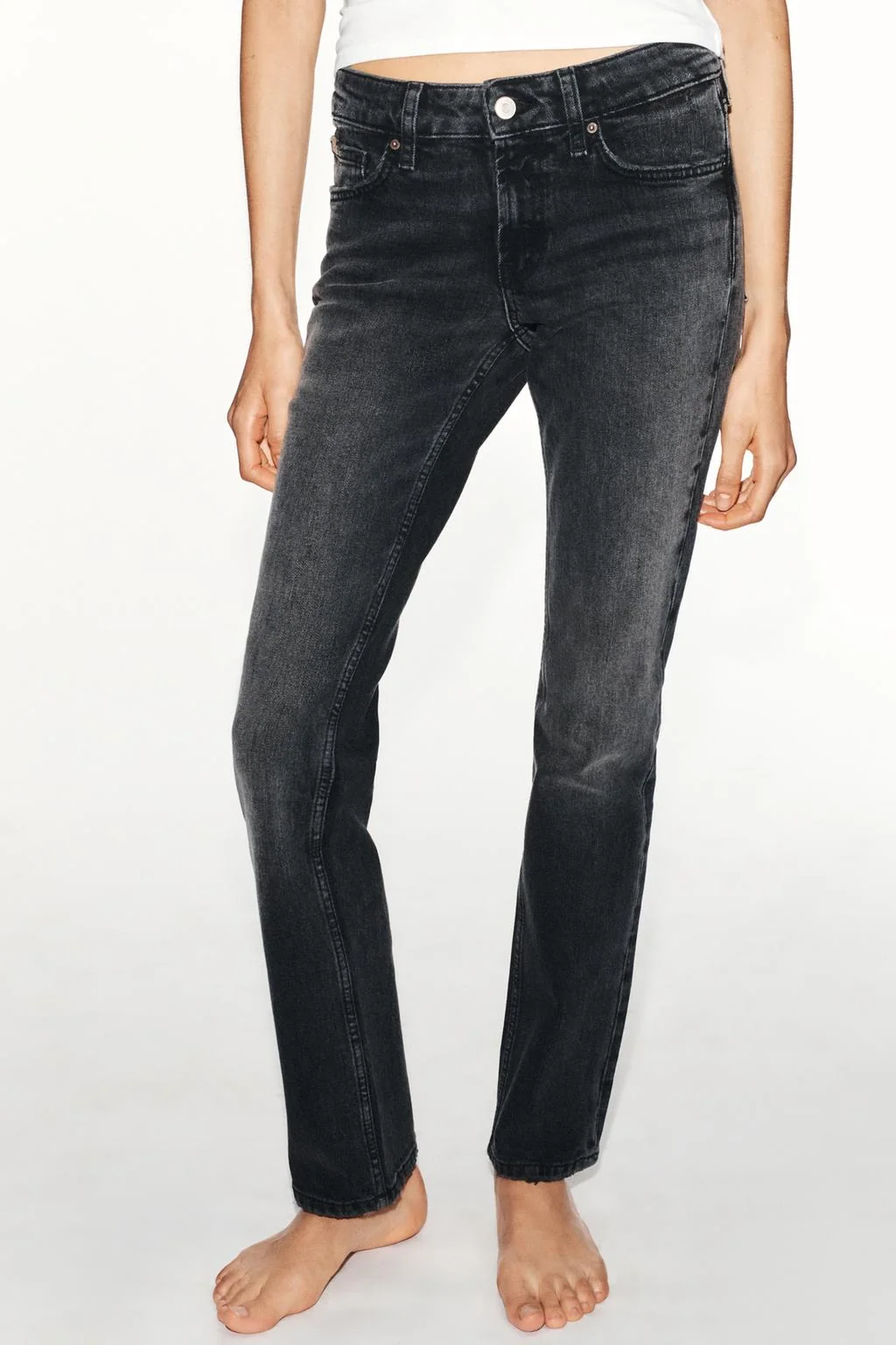 Джинсы TRF Slim Fit с заниженной талией