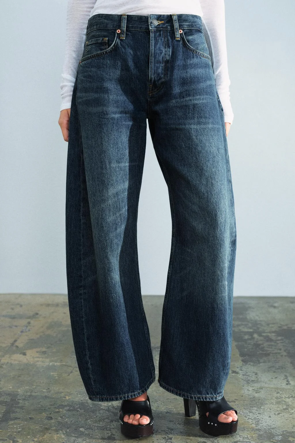 ZW COLLECTION джинсы-бананы со средней посадкой