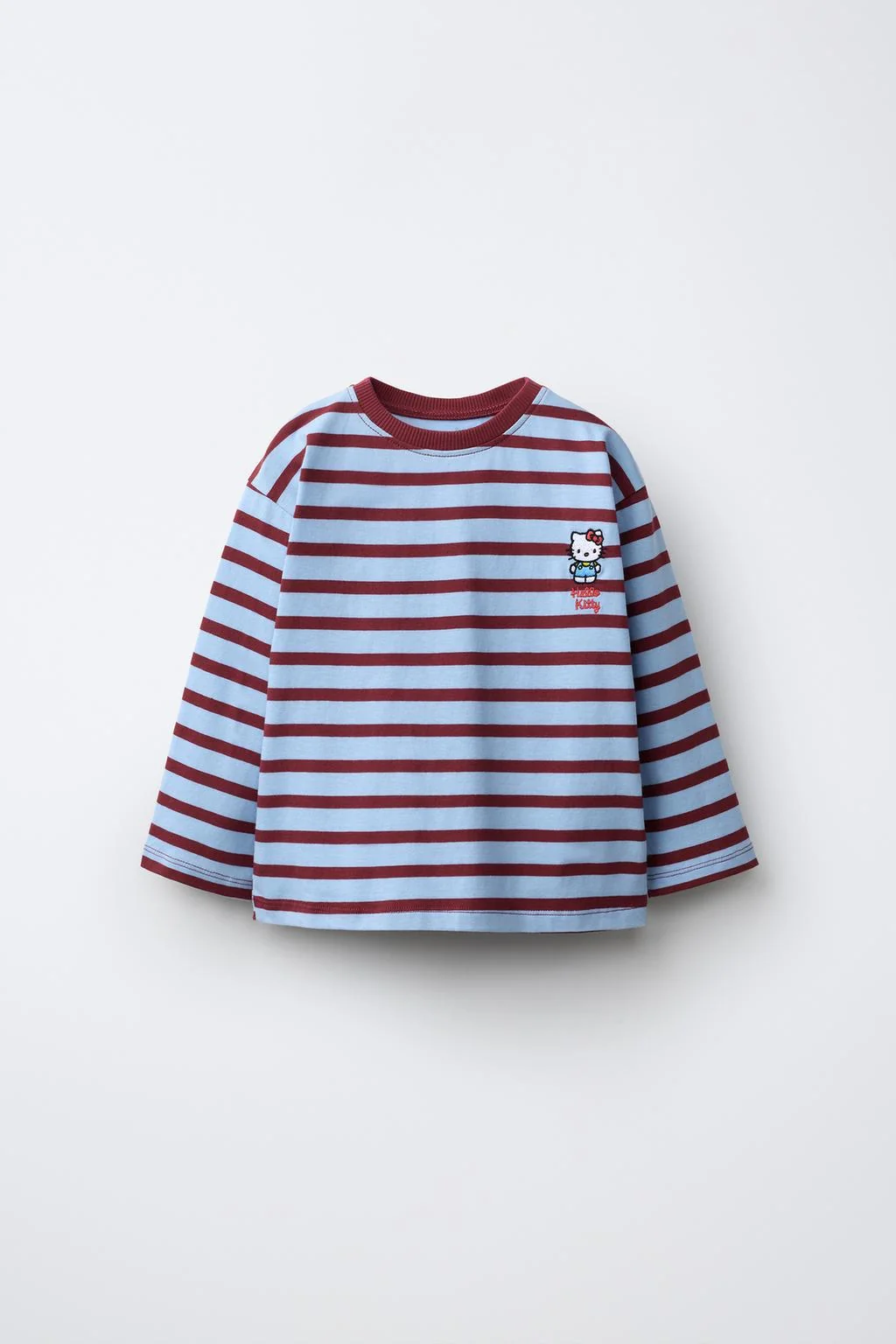 HELLO KITTY © SANRIO полосатая футболка с вышивкой