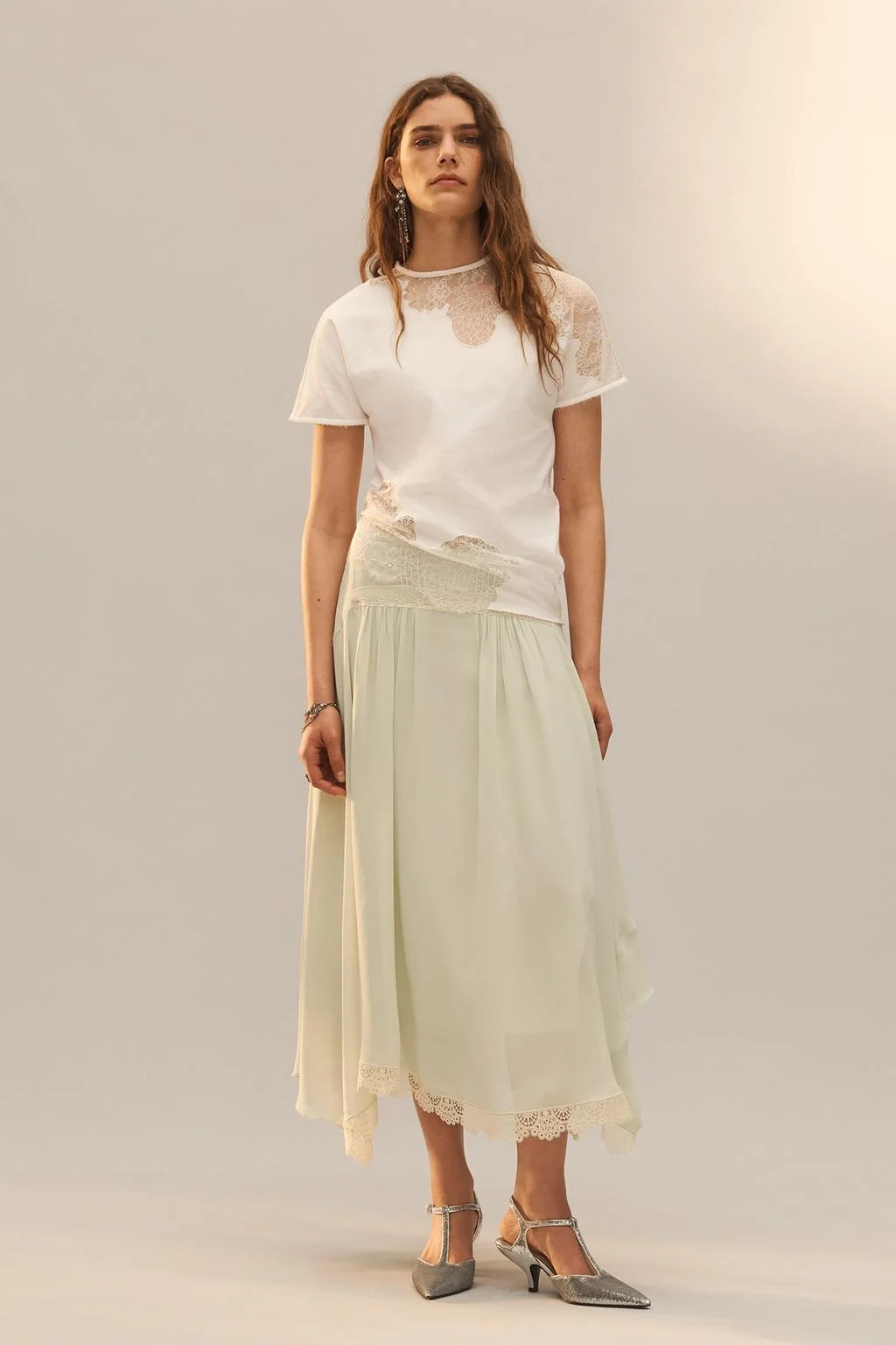 Ограниченная серия: юбка с кружевными оборками — КОЛЛЕКЦИЯ ZARA STUDIO