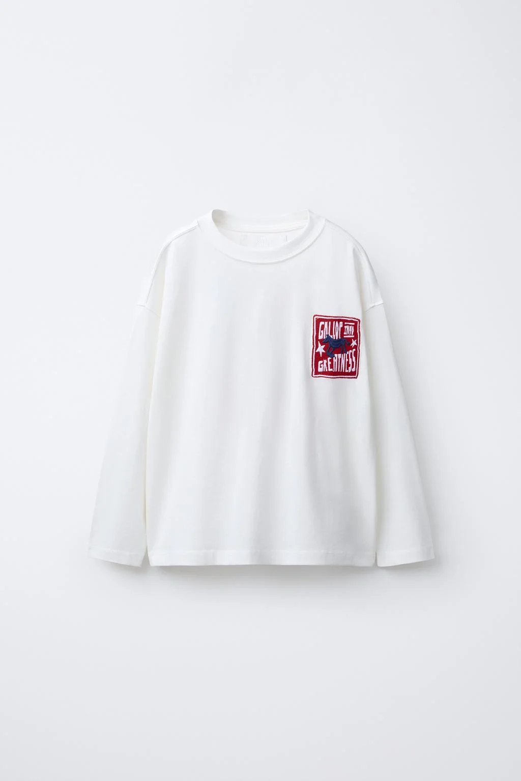 Футболка с принтом лошади — С длинным рукавом