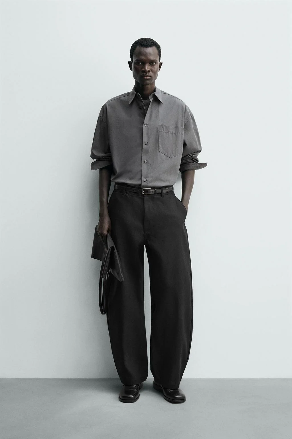 Брюки бочонок из лиоцелла и хлопка