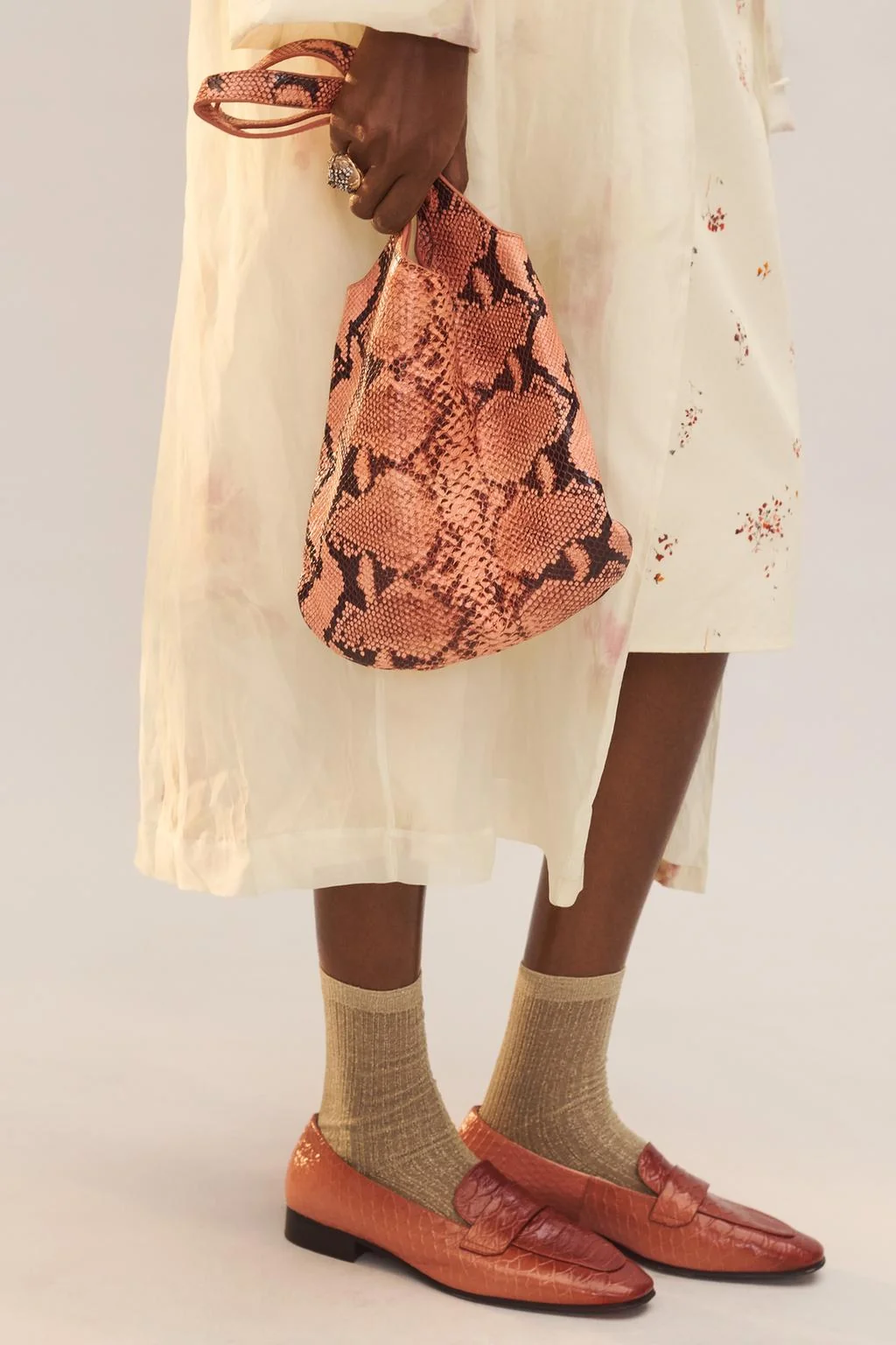 Ограниченная серия мини-сумка из тисненой кожи