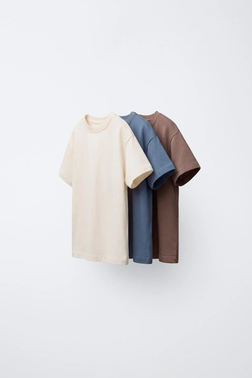 Набор из 3 однотонных футболок