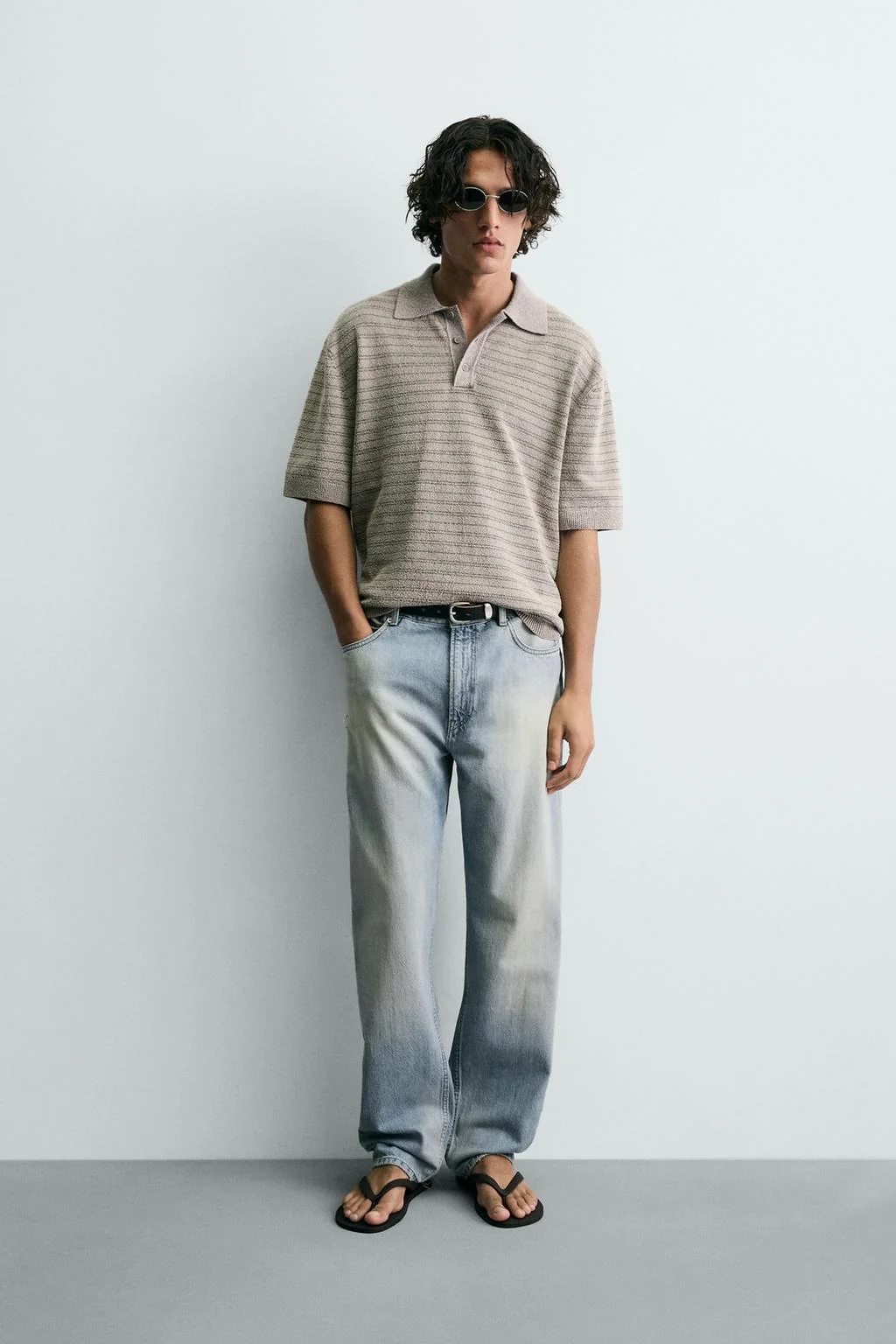 Поло из буклированной пряжи — Принтованные