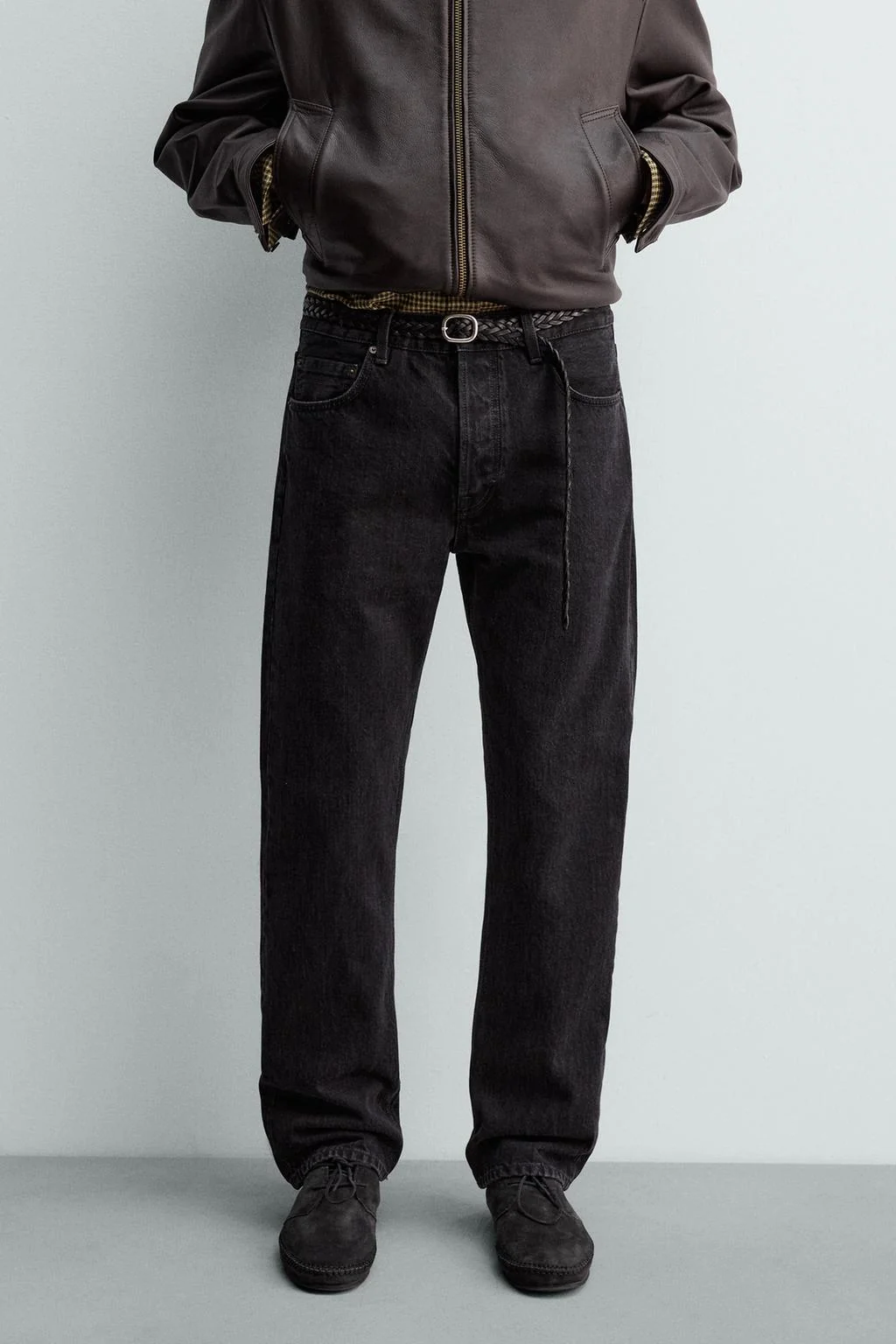 Джинсы с прямой посадкой Aaron Levine X ZARA