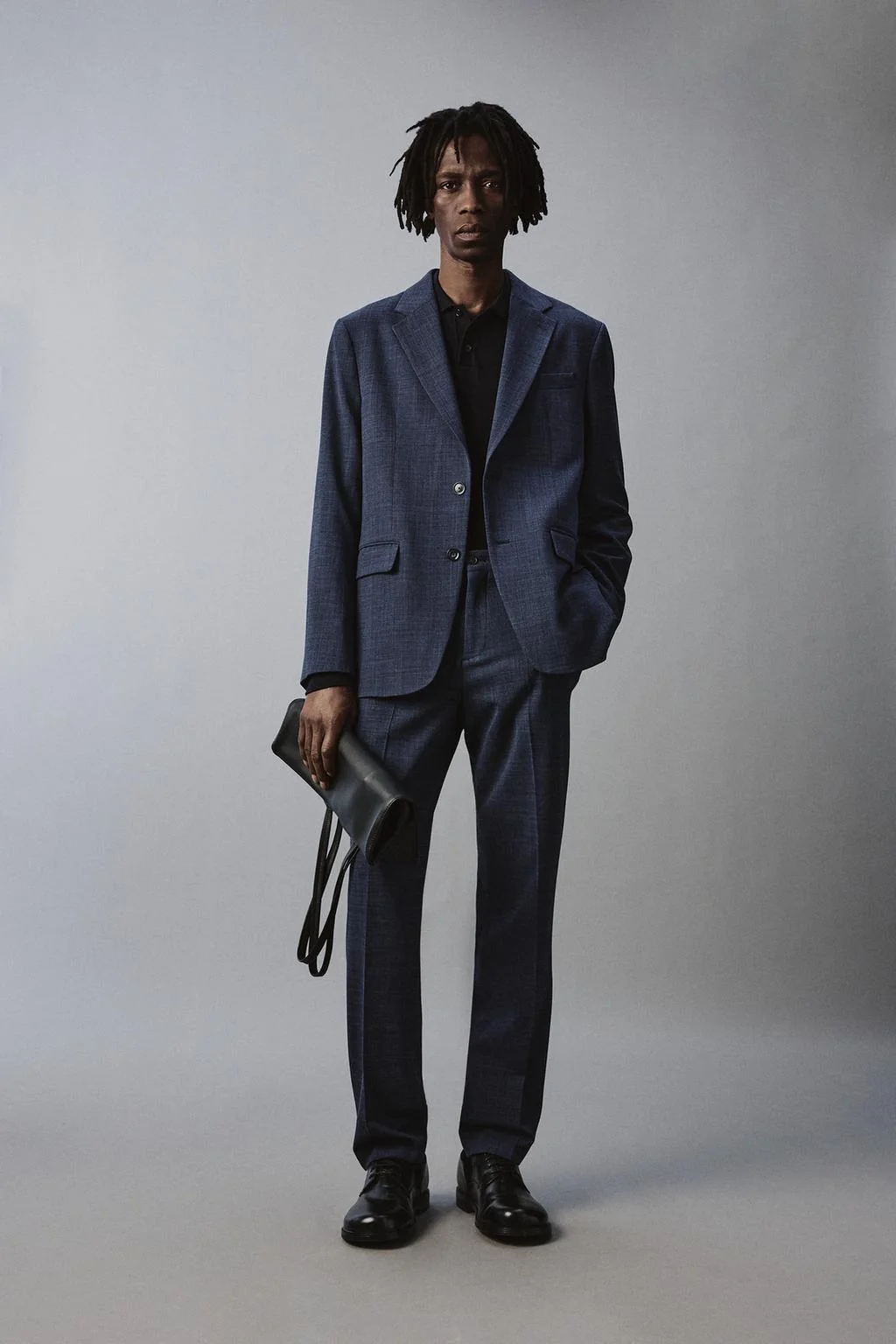 Брюки костюмные с текстурой