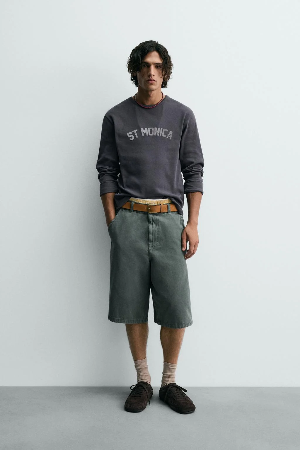 Футболка в рубчатую полоску с эффектом потёртости — Новое поколение