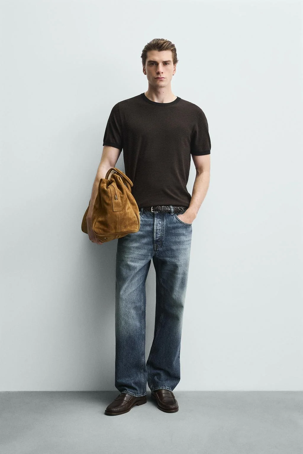 Футболка из вискозной смеси, трикотажная — Базовые вещи